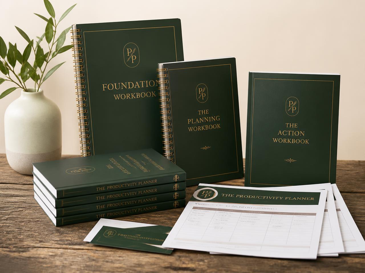 Workbooks, planilhas e materiais impressos do Método Raiz Estratégica